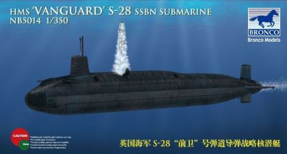 1:350 HMS Vanguard S-28 SSBN Submarine