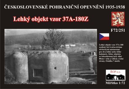 1:72 Lehký objekt vzor 37A-180Z
