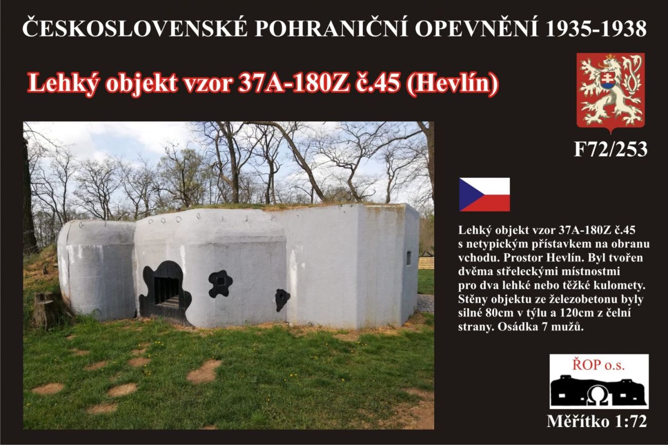 1:72 Lehký objekt vzor 37A-180Z č.45 (Hevlín)