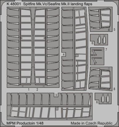 1:48 Spitfire Mk.Vc/Seafire Mk.II landing flaps