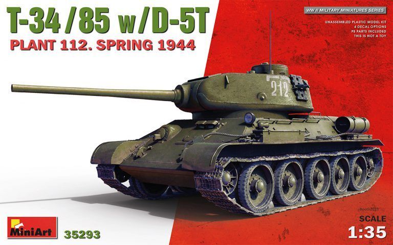 1:35 T-34/85 w/D-5T PLANT 112. SPRING 1944
