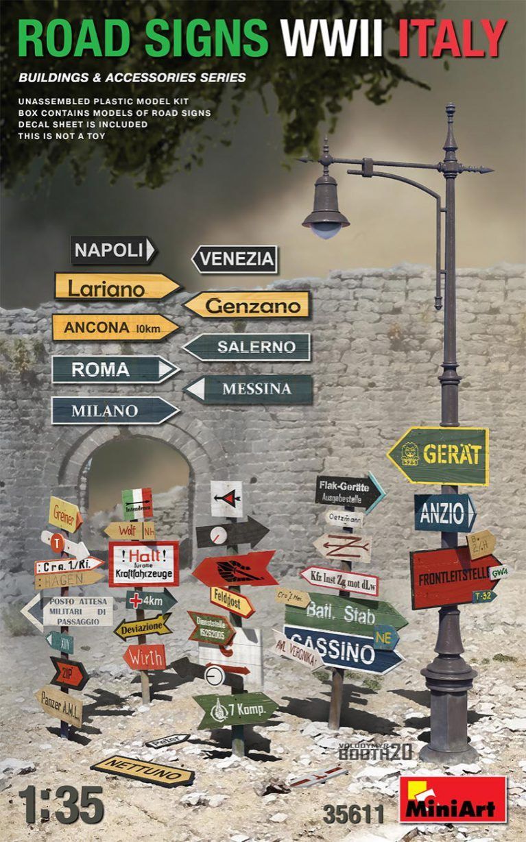 1:35 ROAD SIGNS WWII ITALY