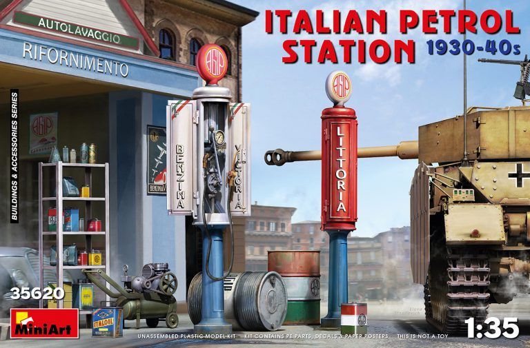 1:35 ITALIAN PETROL STATION 1930-40s
