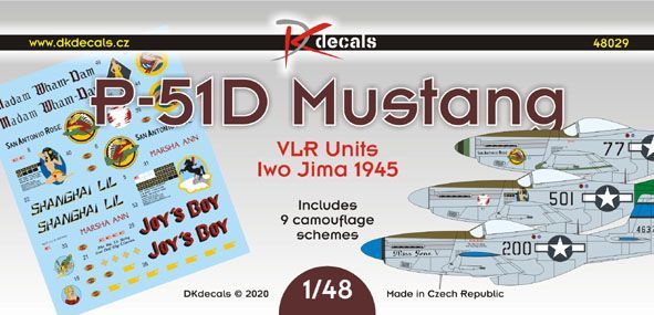 1:48 North-America P-51D Mustang VLR Units Iwo Jima 1945