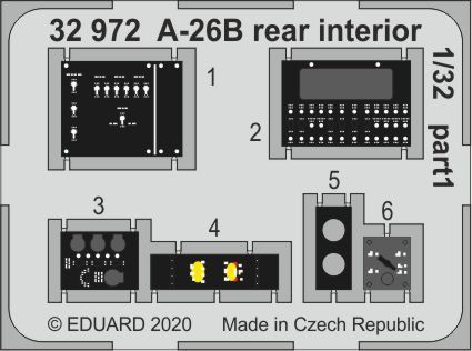 1:32 Douglas A-26B Invader rear interior