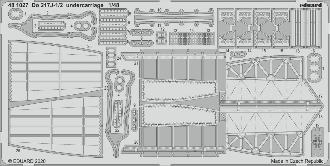 1:48 Dornier Do-217J-1/2 undercarriage