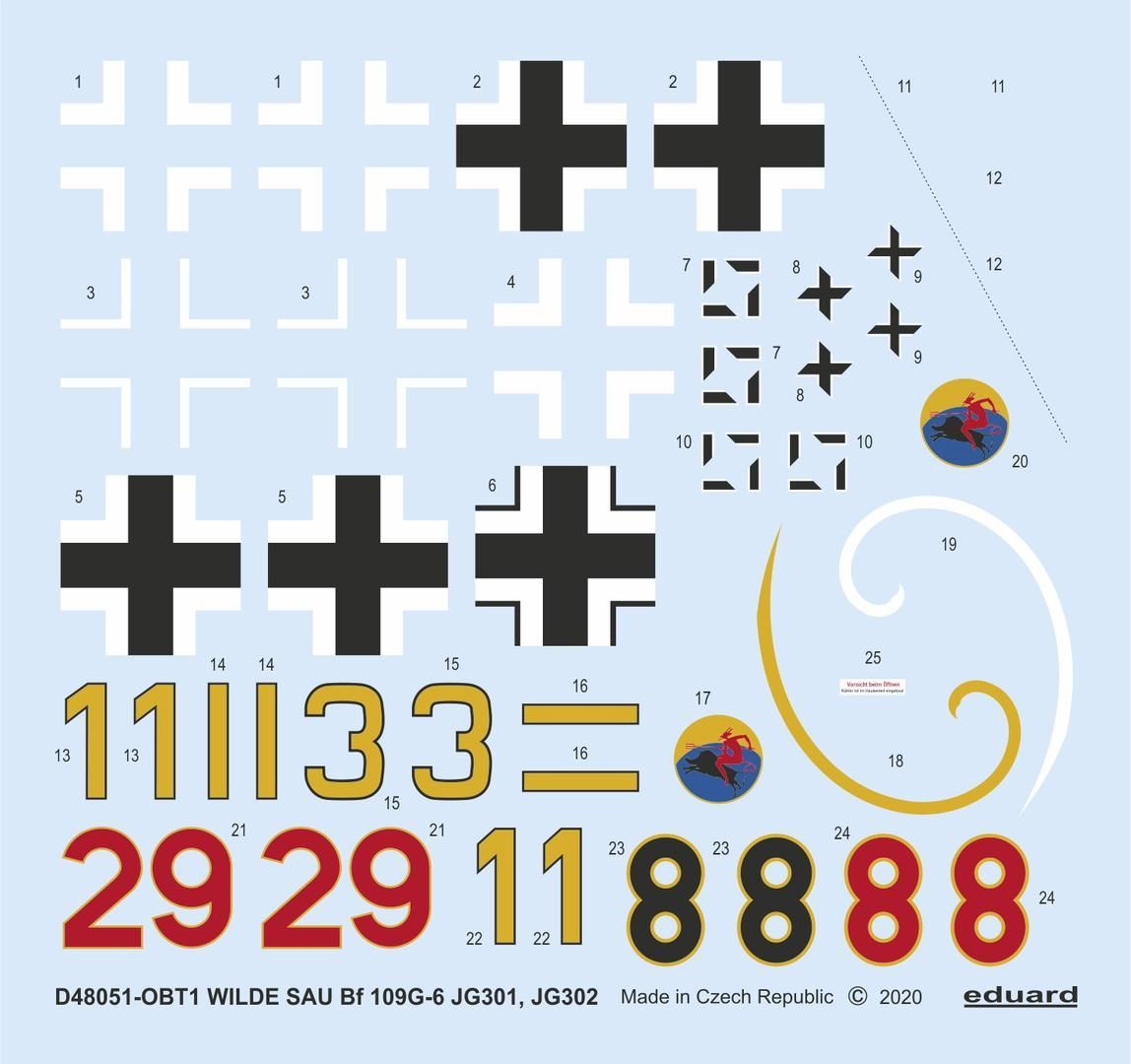 1:48 WILDE SAU Messerschmiit Bf-109G-6 JG 301/302