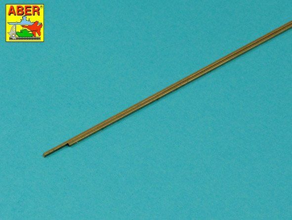 Brass square rods 1,0mm length 245mm x2 pcs.
