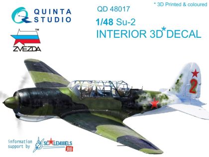 1:48 Suchoj Su-2 Interior 3D Decal