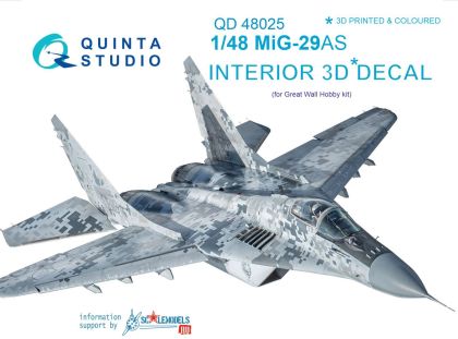 1:48 MiG-29AS Interior 3D Decal (Slovak AF version)