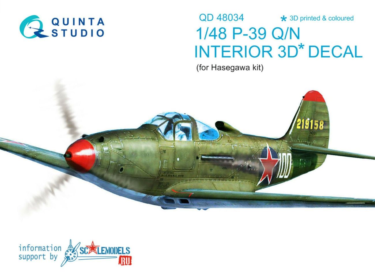1:48 P-39Q/N Interior 3D Decal