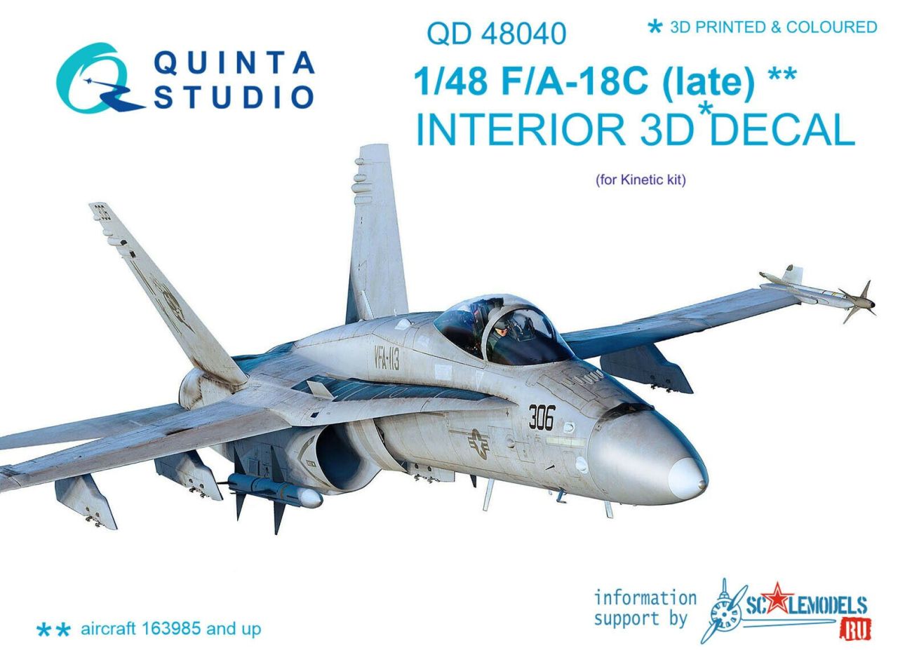 1:48 F/A-18C (Late) Interior 3D decal