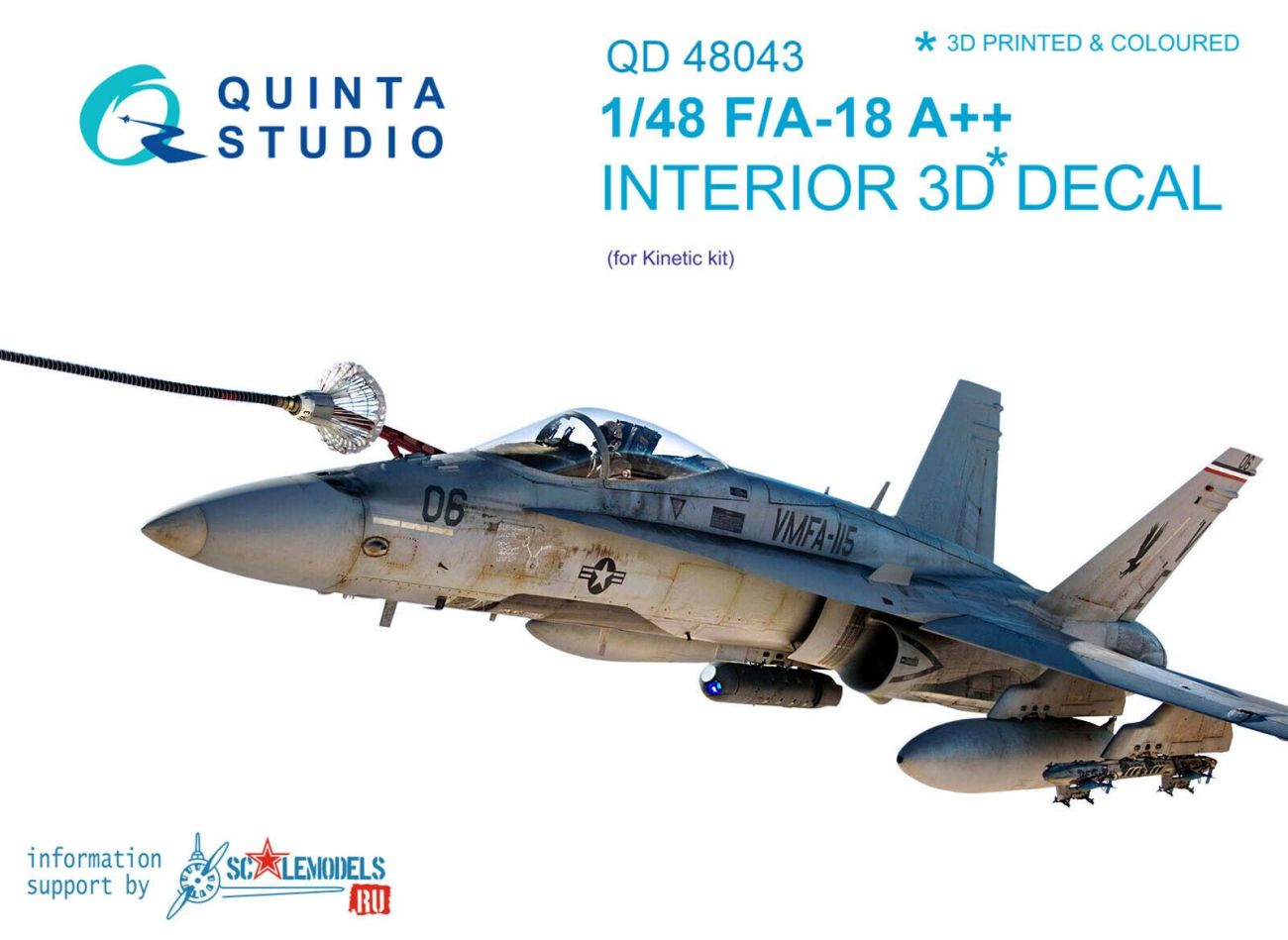 1:48 F/A-18A++ Interior 3D Decal