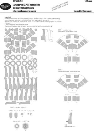 1:72 C-27J Spratan Expert kabuki masks