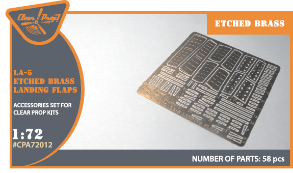 1:72 La-5 (all versions) PE landing flaps