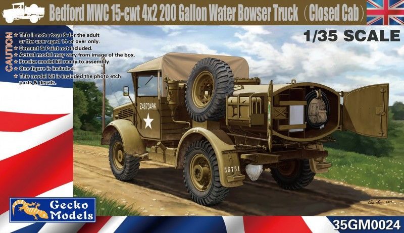 1:35 Bedford MWC 15-cwt 4x2 200 Gallon Water Truck