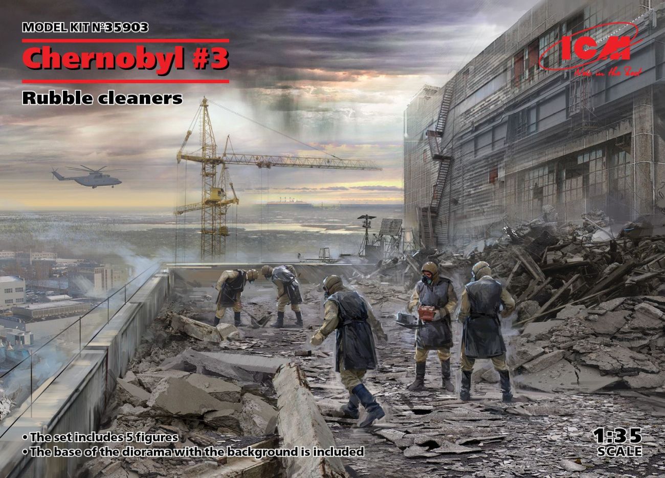 1:35  Chernobyl#3. Rubble cleaners (5 figures)