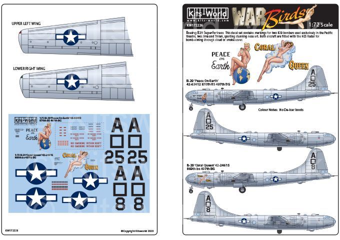 1:72 Boeing B-29 Superfortress nose art