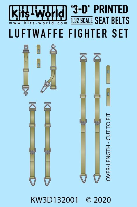 1:32 Seat Belts Luftwaffe Fighter Set.