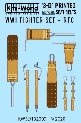 1:32 WWI Fighter Set - Royal Flying Corps and the Royal Naval Air Service Seat Belts.