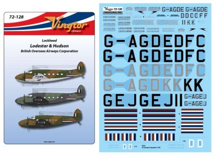 1:72 Lockheed C-60 Lodestar and Hudson in WWII BOAC markings