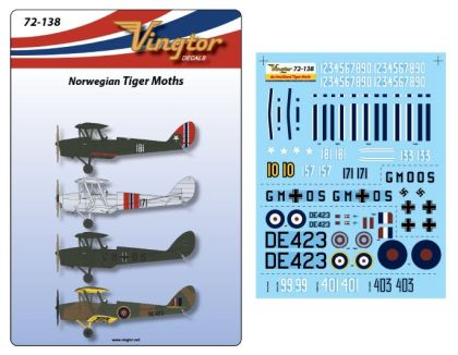 1:72 Norwegian de Havilland DH.82a Tiger Moth