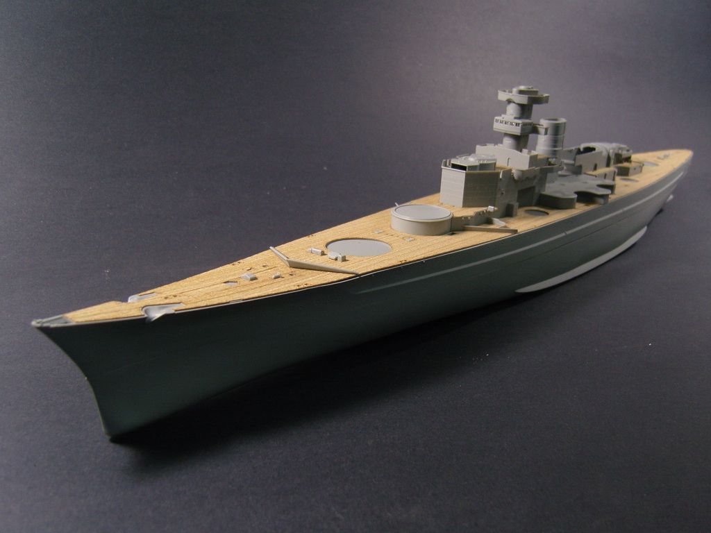 1:350 German Battleship Scharnhorst 1943 Wooden Deck w/Masking Sheet & PE for Dragon 1040