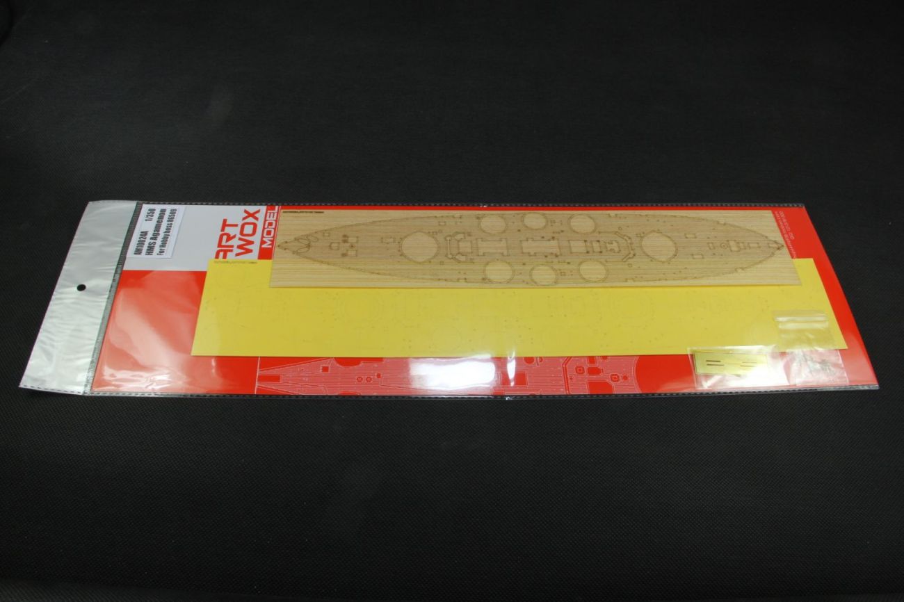 1:350 HMS Agamenon Wooden Deck w/Masking Sheet & PE for Hobby Boss kit 86509