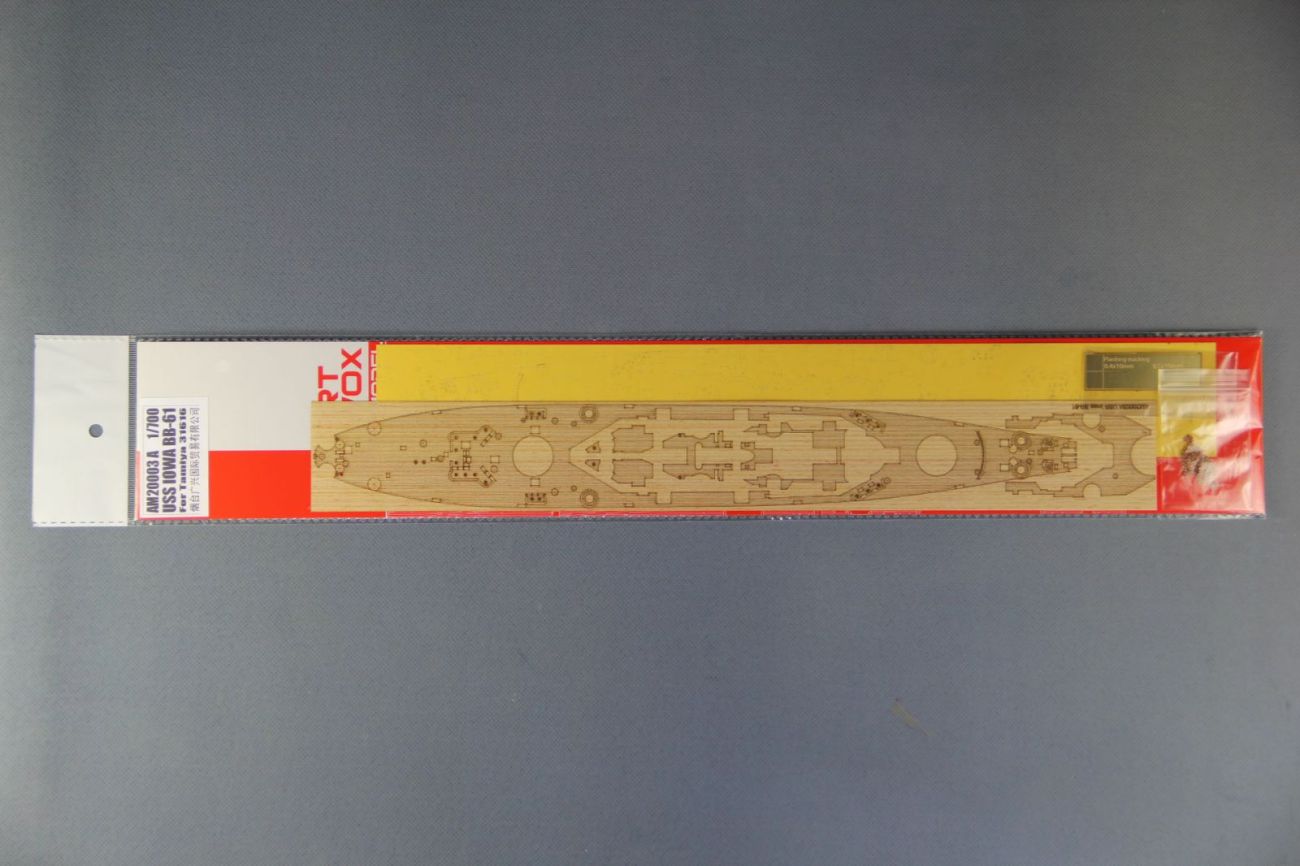 1:700 USS Iowa BB-61 Wooden Deck w/Masking Sheet & Photoetch for Tamiya 31616 kit