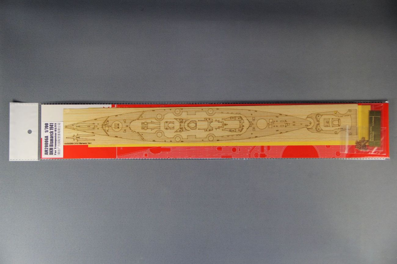 1:700 DKM Bismarck 1941 Wooden Deck w/Masking Sheet & Photoetch for Trumpeter 05711