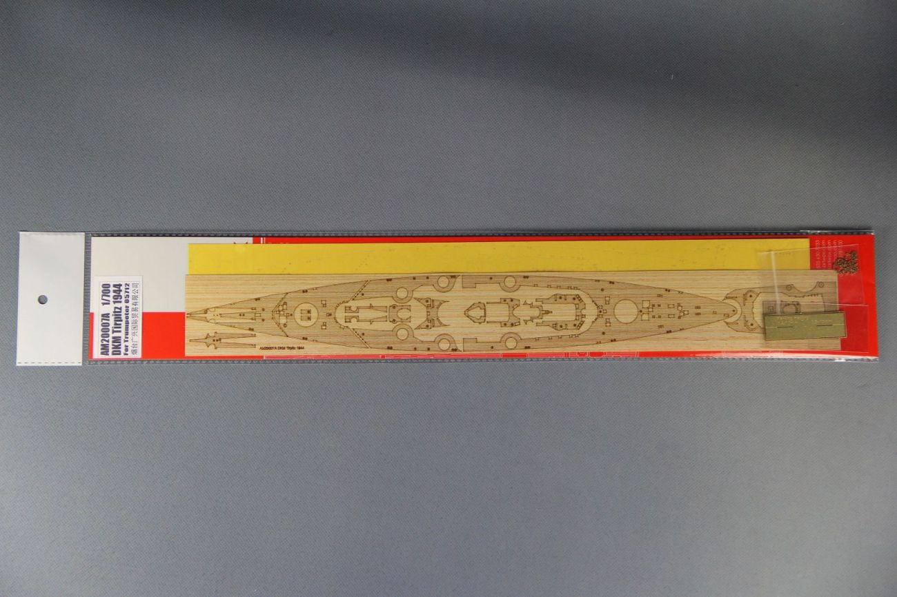 1:700 DKM Tirpitz 1944 Wooden Deck w/Masking Sheet & Photoetch (For Trumpeter 05712)