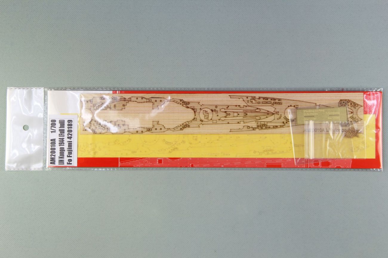 1:700 IJN Kongo 1944 (Full Hull) Wooden Deck w/Masking Sheet & Photoetch for Fujimi 420189
