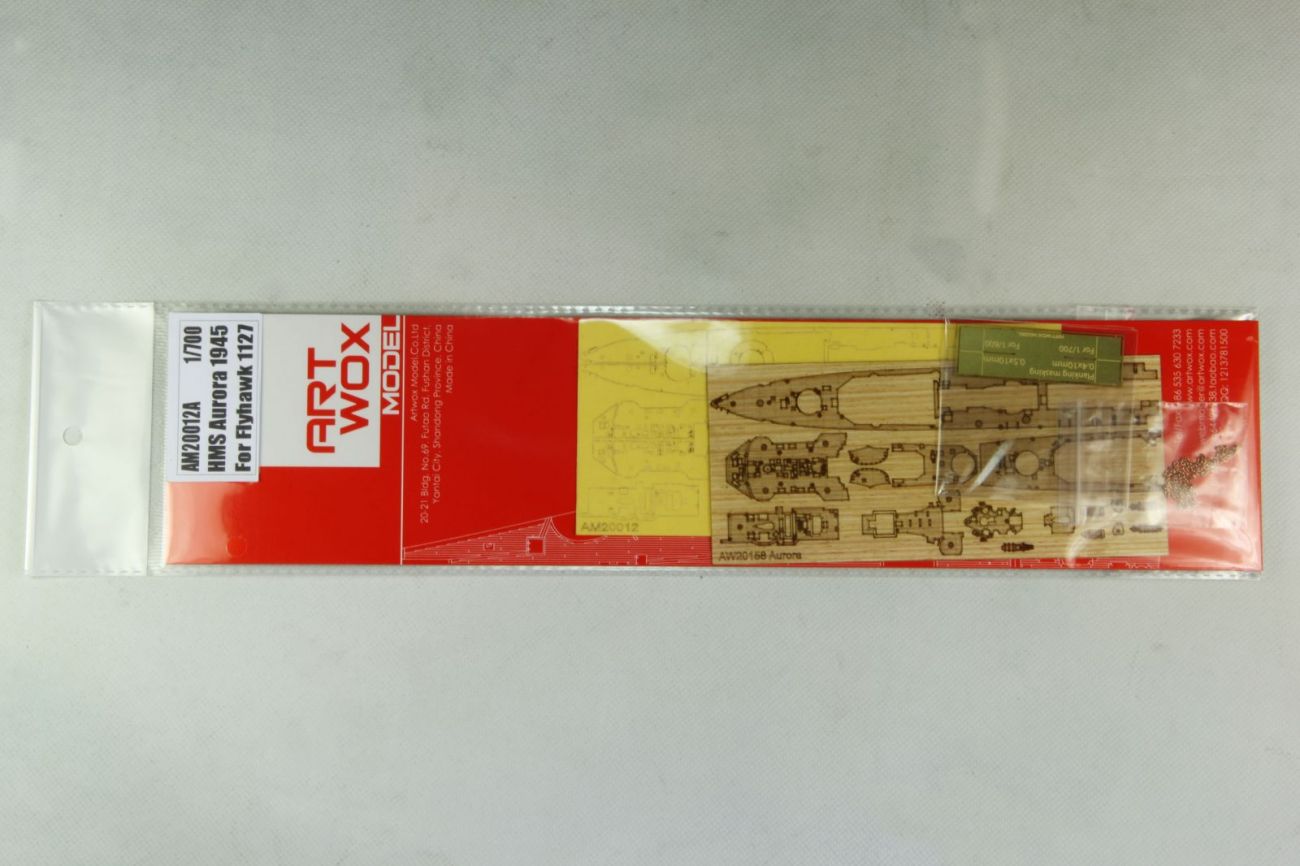 1:700 HMS Aurora 1945 Wooden Deck w/Masking Sheet & Photoetch for Flyhawk kit 1127