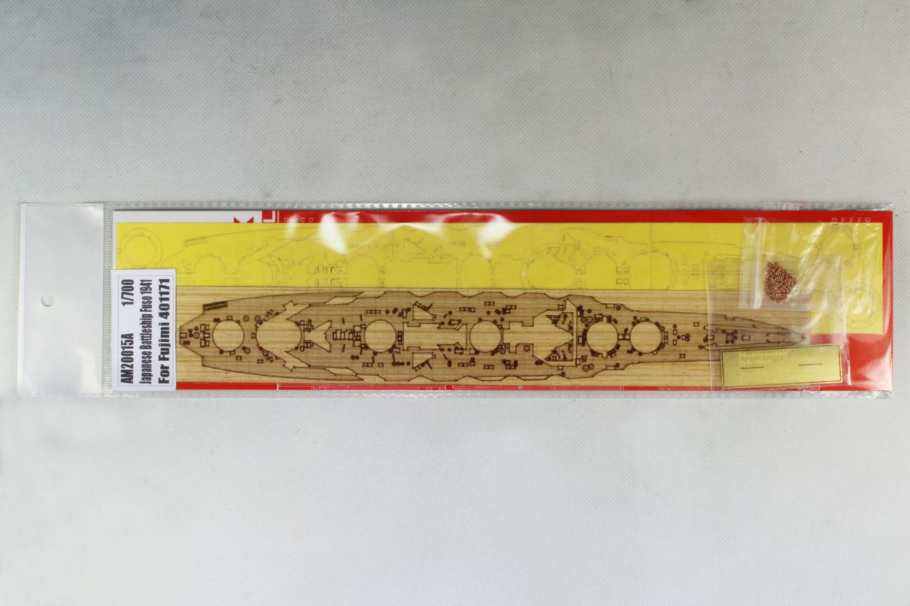 1:700 Japanese Battleship Fuso 1941 Wooden Deck w/Masking Sheet & PE for Fujimi 401171