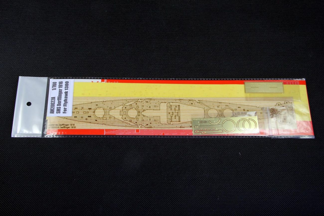 1:700 SMS Derfflinger 1916 Wooden Deck w/Masking Sheet & Photoetch for Flyhawk kit #1300