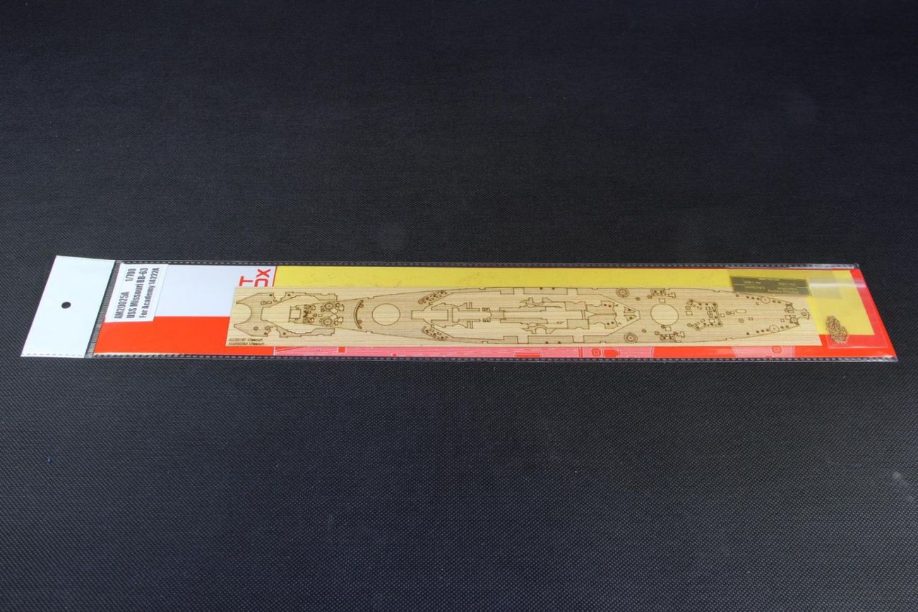 1:700 USS Missouri BB-63 Wooden Deck w/Masking Sheet & Photoetch for Academy kit 14222A