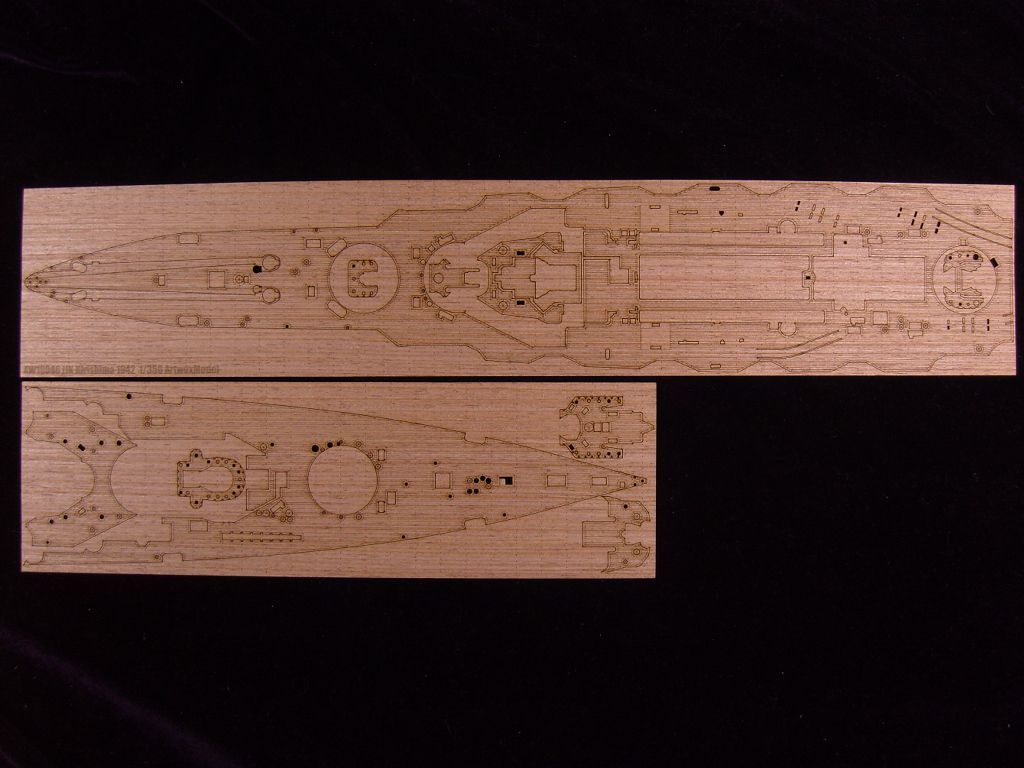 1:350 IJN Kirishima 1942 (For Aoshima 041185)