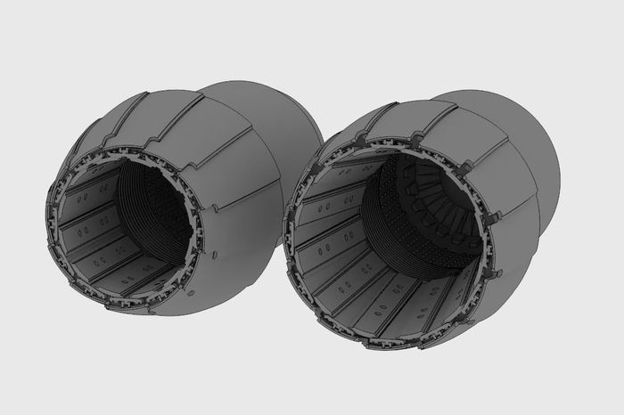 1:48 F/A-18 A/B/C/D Hornet GE F404 engine nozzle (Kinetic kit)