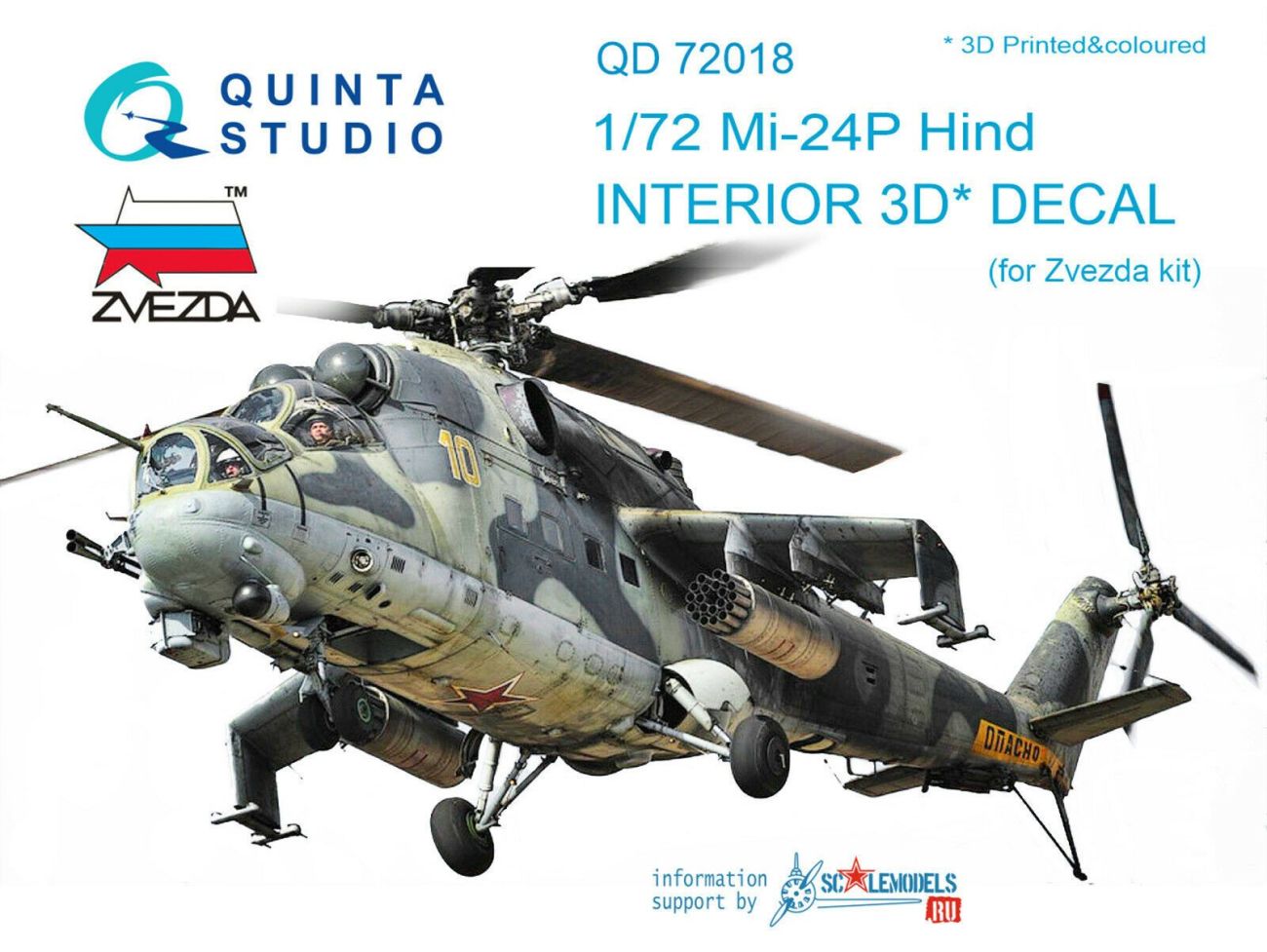 1:72 Mi-24P Interior 3D Deca