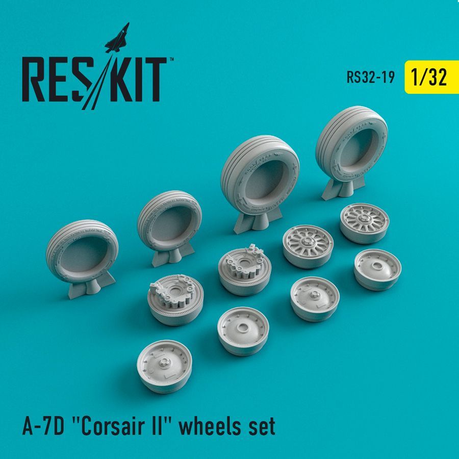 1:32 Vought A-7D Corsair II wheels set