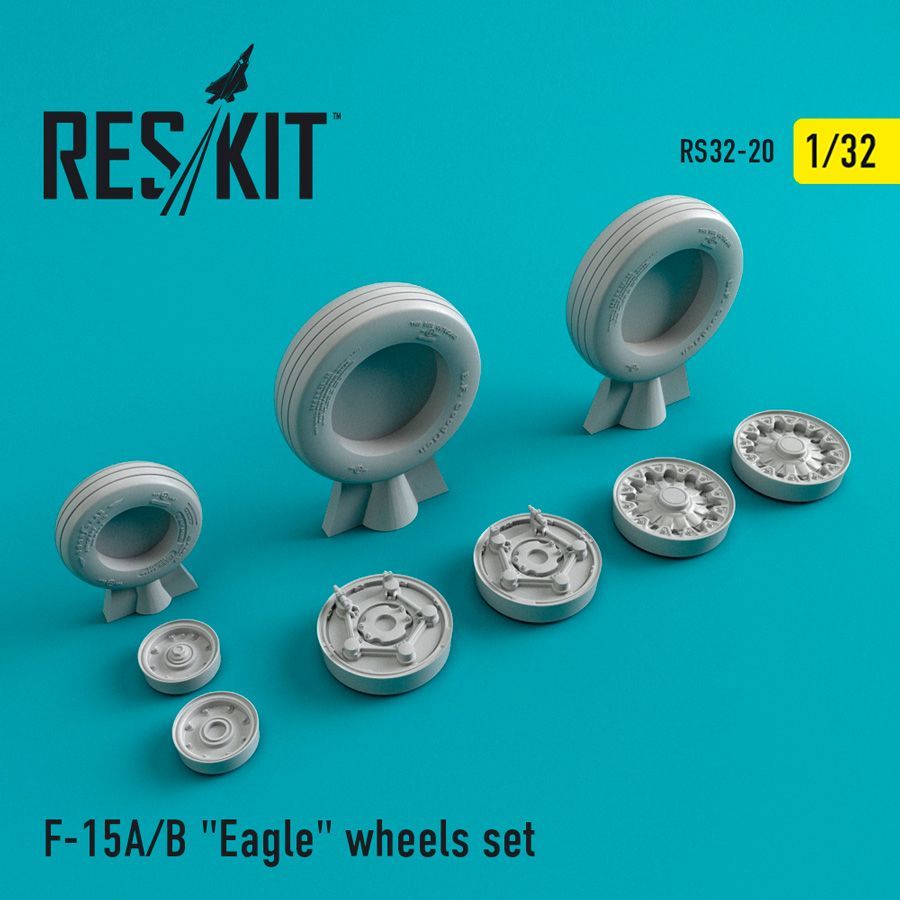 1:32 McDonnell F-15A/F-15B Eagle wheels set