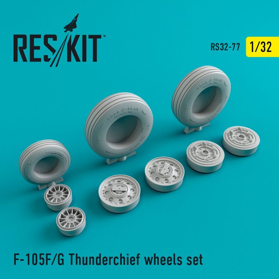 1:32 Republic F-105F/G Thunderchief wheels set