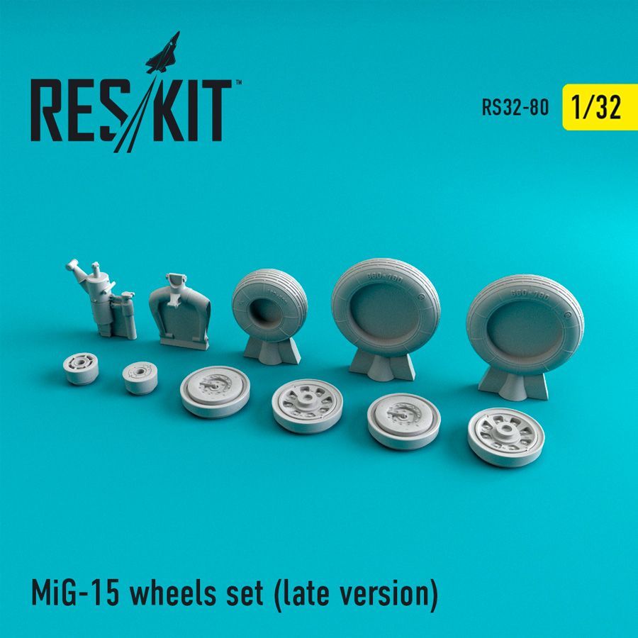 1:32 Mikoyan MiG-15 wheels set (late version)
