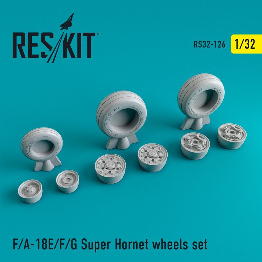 1:32 Boeing F/A-18E/F/A-18F/F/A-18G Super Hornet wheels set