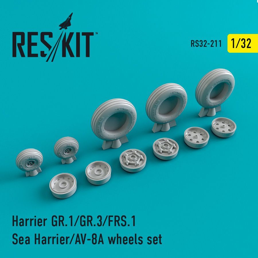 1:32 BAe Harrier GR.1/GR.3/FRS.1/Sea Harrier/AV-8A wheels set