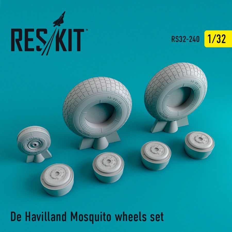 1:32 de Havilland Mosquito wheels set