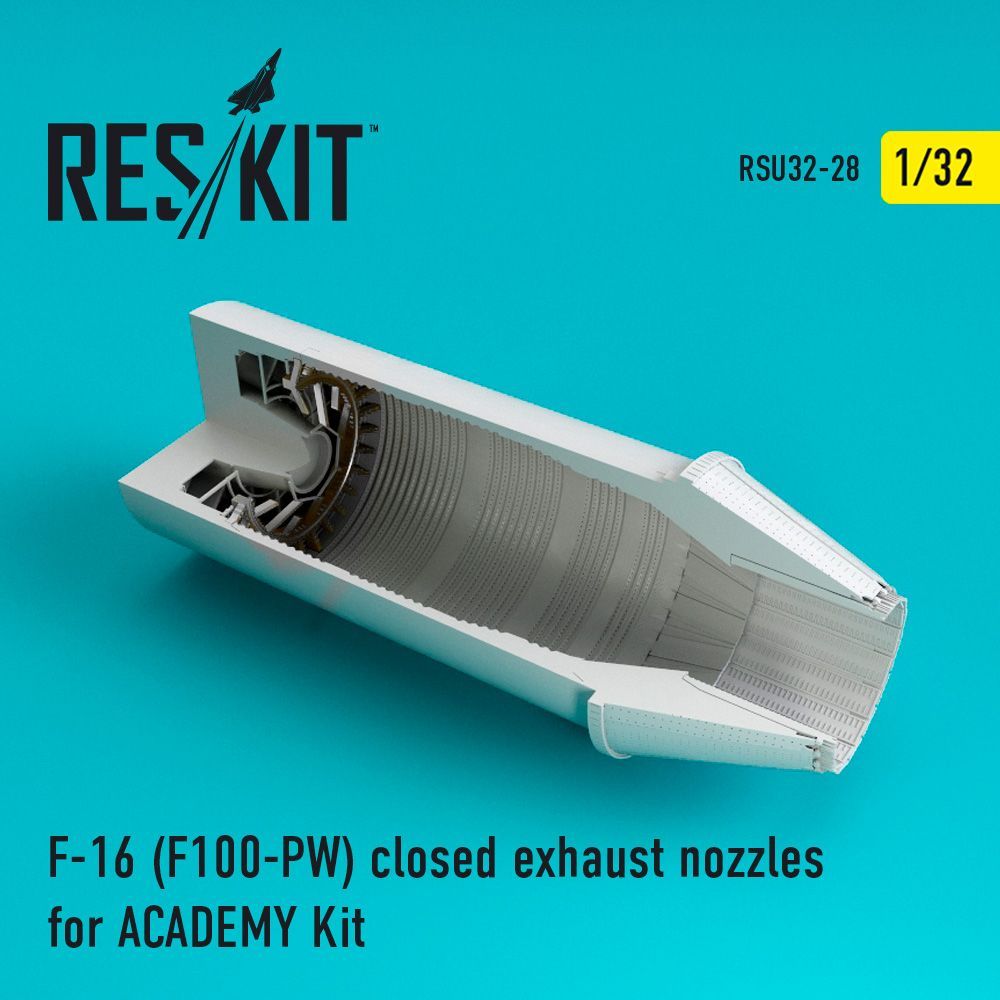 1:32 Lockheed-Martin F-16 (F100-PW) closed exhaust nozzles