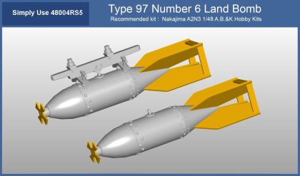 1:48 Type 97 Number 6 Land Bombs set