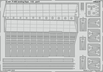 1:32 Curtiss P-40E Kittyhawk landing flaps