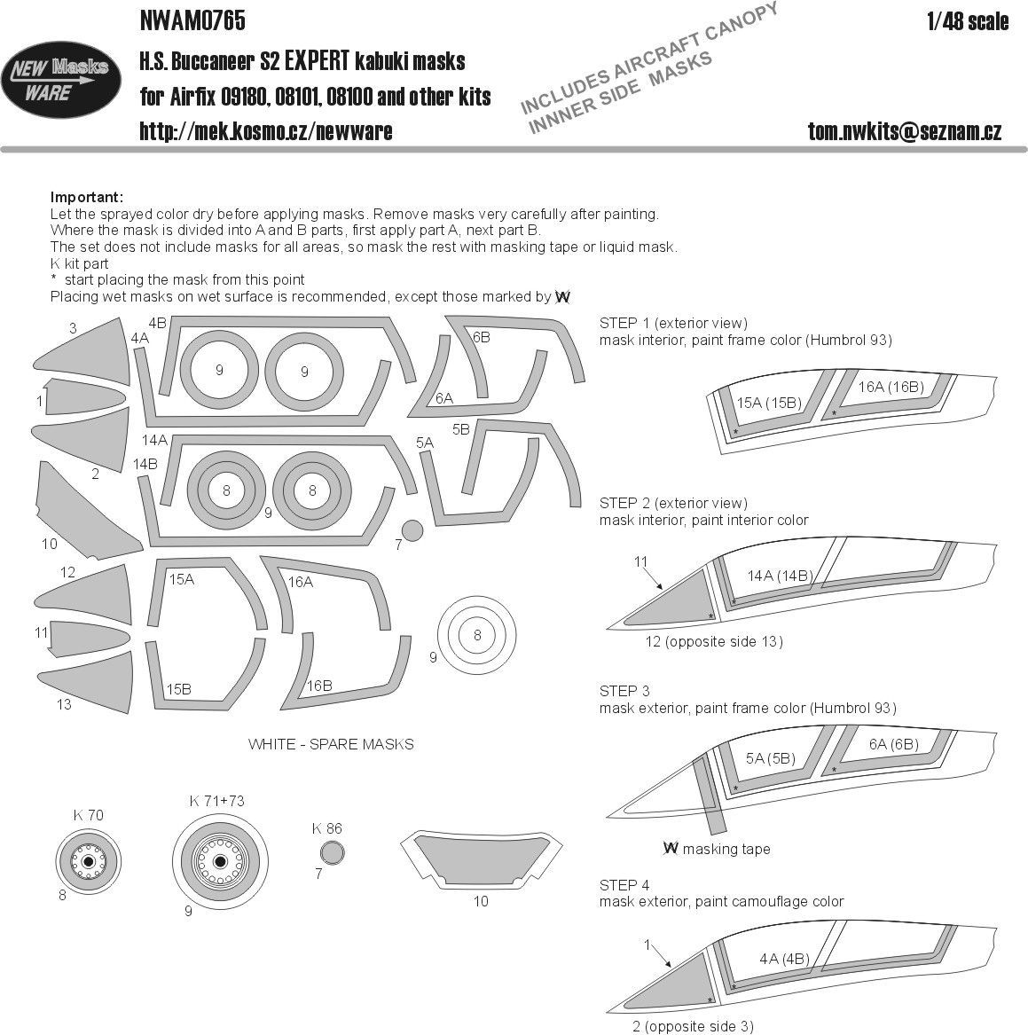 1:48 H.S. Buccanner S2 Expert kabuki masks